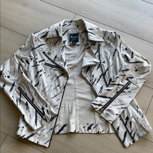 Insight Cream and Black Patterned Leather Jackets